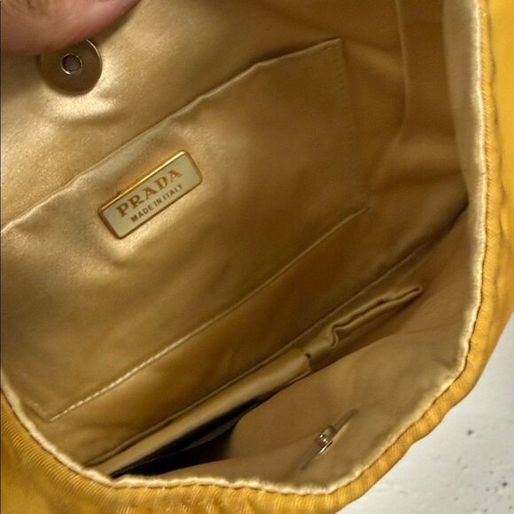 Prada Mustard Yellow Shoulder Bag with Chain Strap - Picture 5 of 5